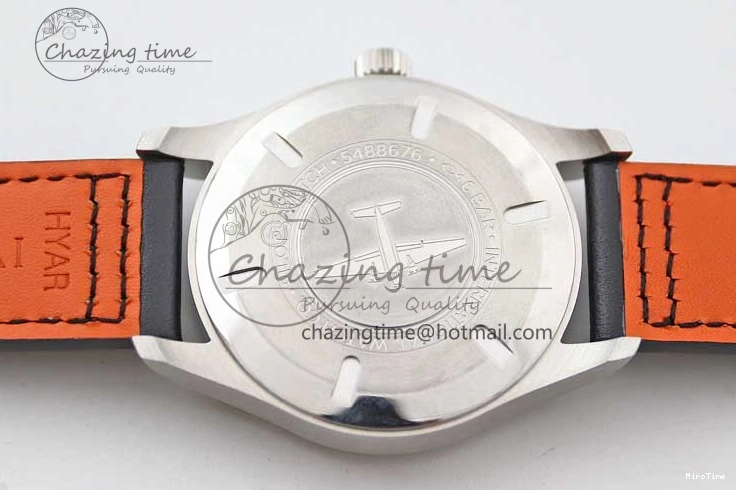 MIROTIME 0421 Vibrant Mark XVIII IW327001 SS M+F 1:1 Best Edition Black Dial on Black Leather Strap A 7055